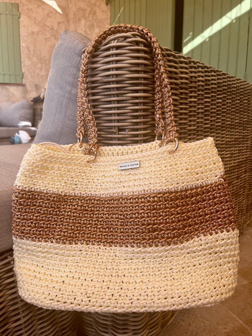 Sac au crochet fait main en France par Milou & Milette- Pièce unique