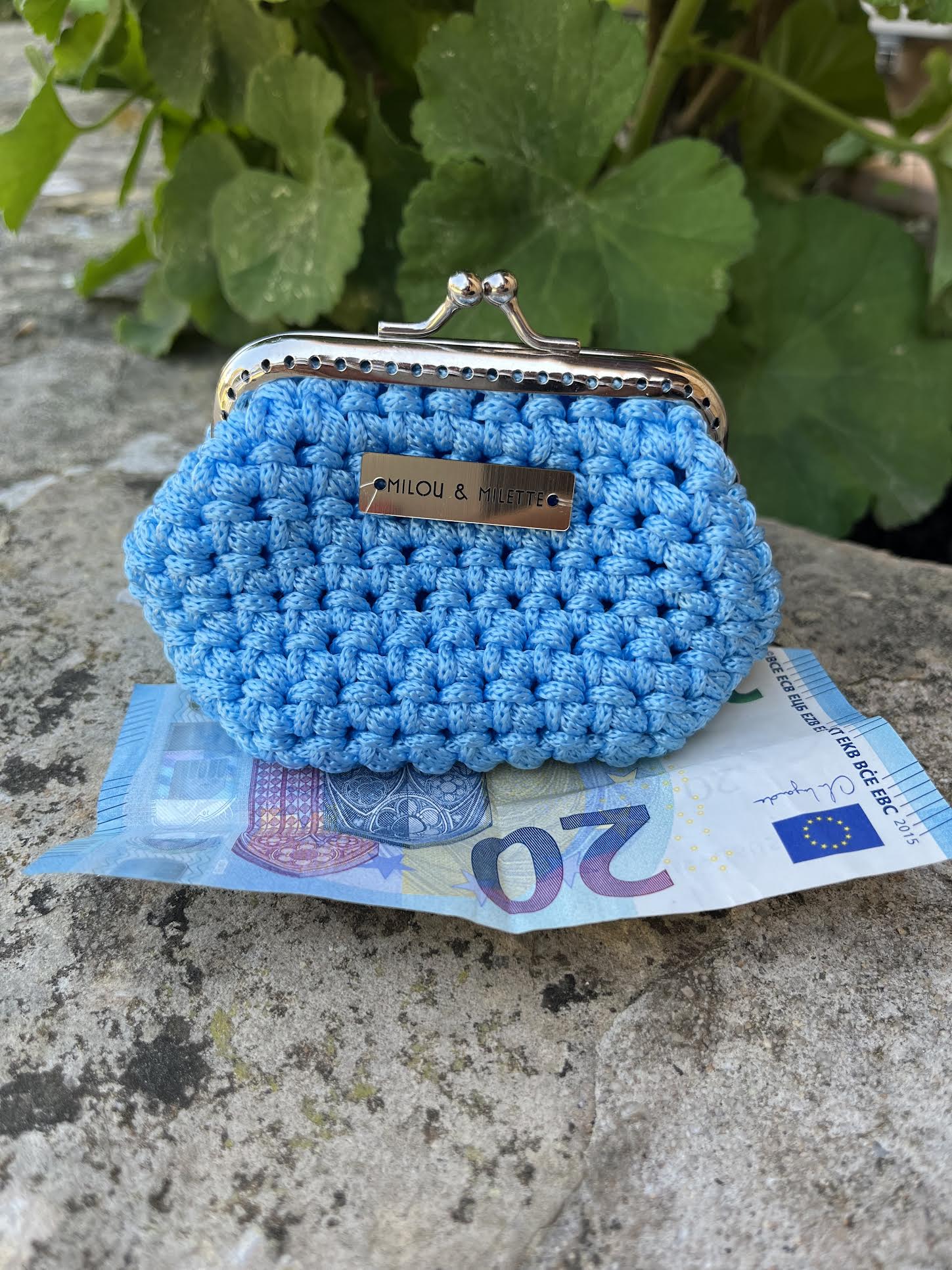 Porte-monnaie au crochet Mini Riviera - Azur Provençal