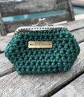 porte monnaie au crochet - vert - pièce unique - cadeau femme - été - Milou et Milette