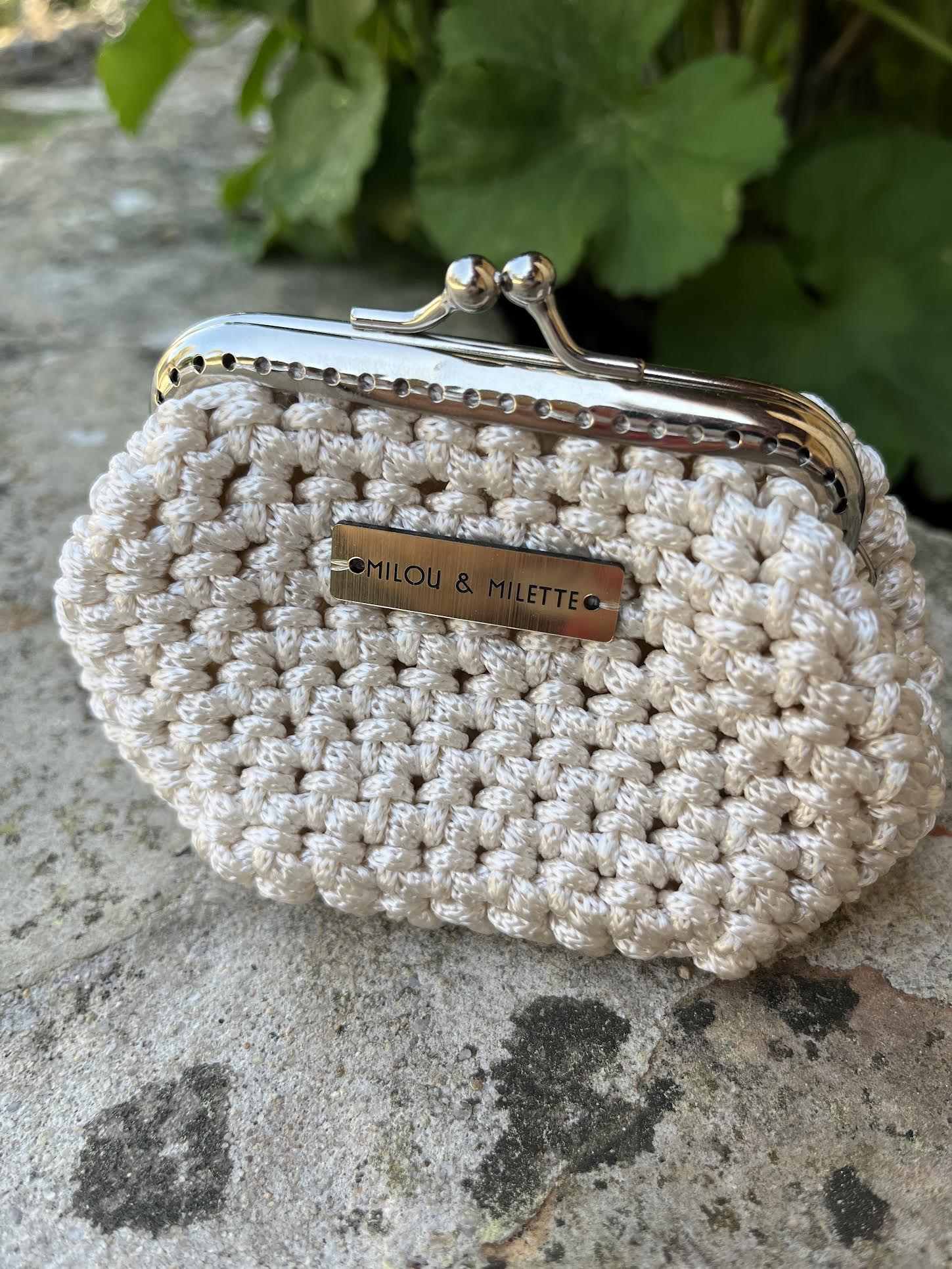 Porte-monnaie au crochet Mini Riviera - Sable