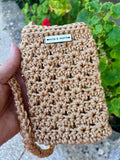 Pochette de téléphone crochetée à la main en Provence . Pièce unique. Milou & Milette