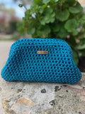 sac crochet fait main bleu électrique femme - sac bohème Riviera - Milou & Milette