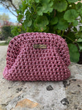 petit sac crochet fait main rose brillant femme - sac bohème Riviera - Milou et Milette