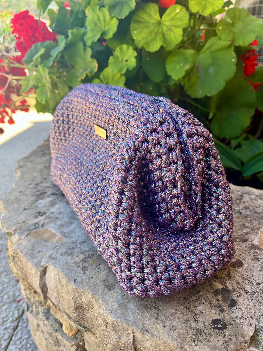 Sac crocheté à la main en Provence- Milou & Milette- Pièce unique