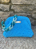 sac crochet femme bleu azur fait main Riviera Provence Milou et Milette