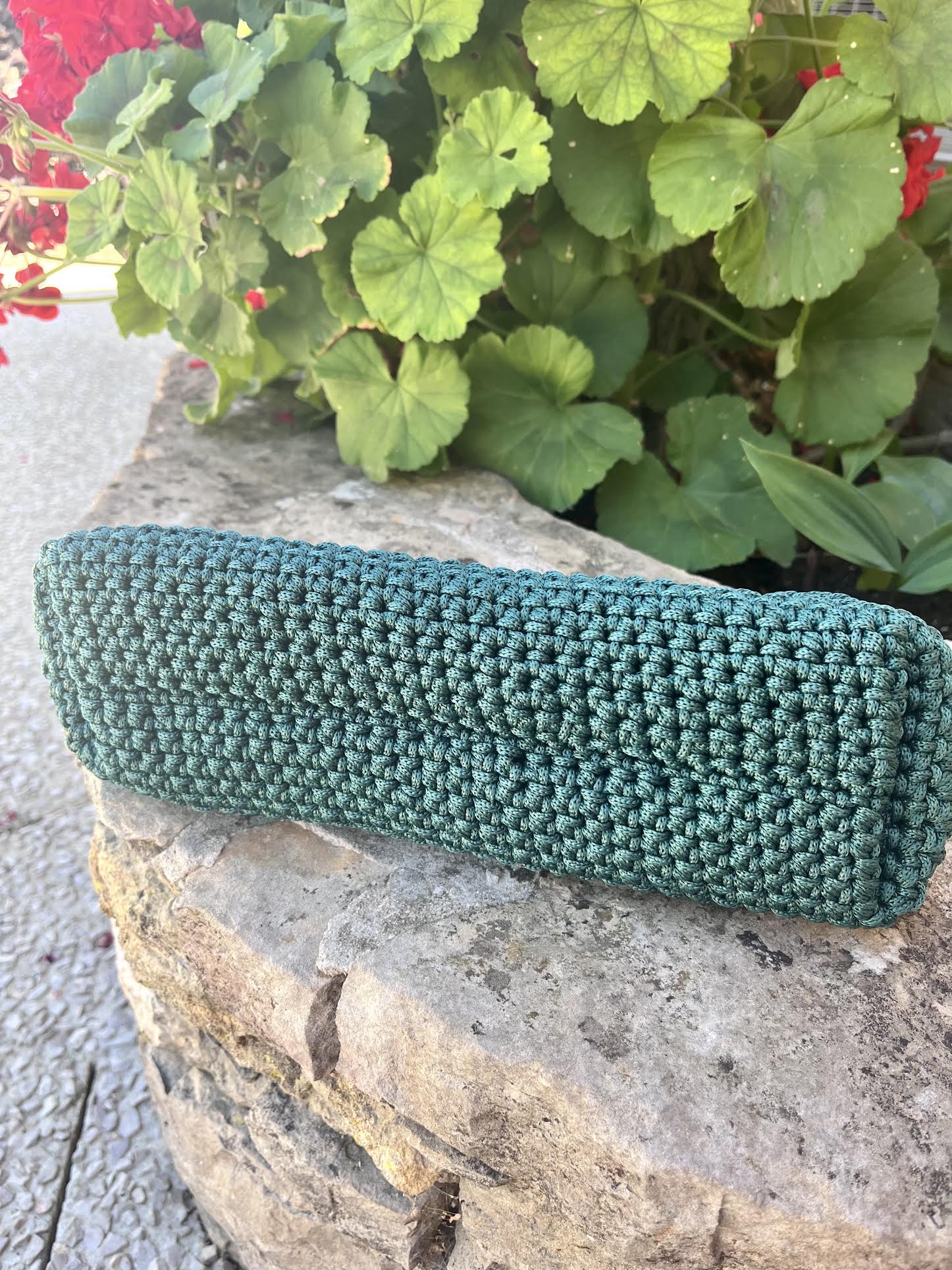 Sac Riviera vert cyprès crocheté à la main en Provence- Milou & Milette