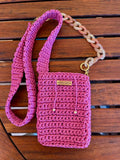 Pochette de téléphone mauve
